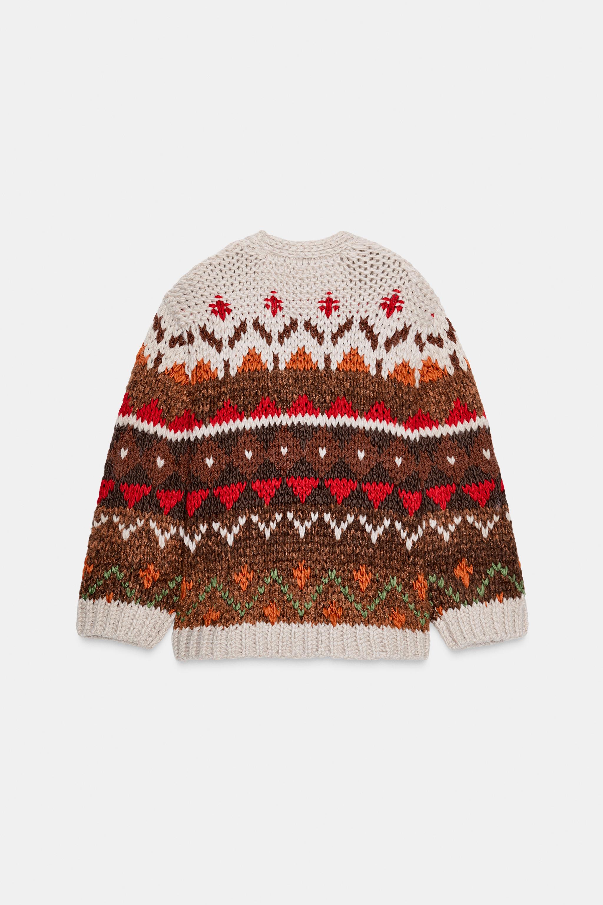 GILET EN MAILLE JACQUARD